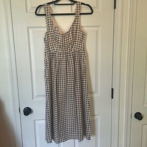 NWOT WeWoreWhat light blue gingham corset sundress XS